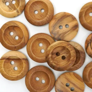 wooden designer buttons